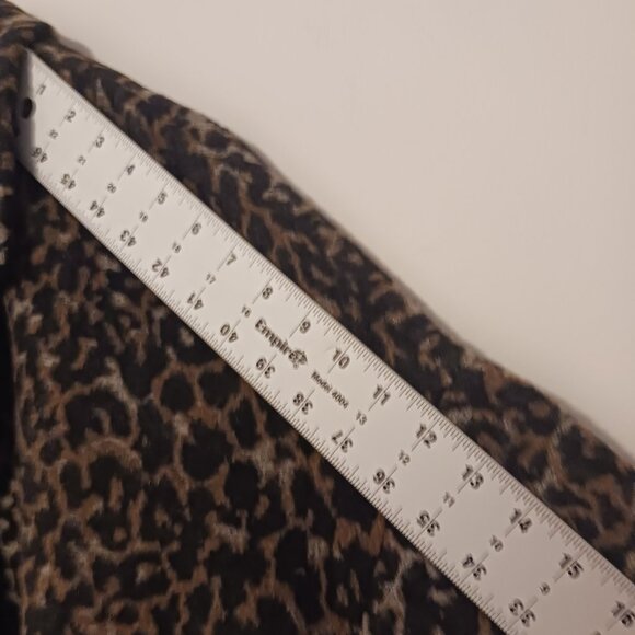 Coach Leopard Print Oversized Coat Size Large, Luxury, Wool Blend, Elevated - Picture 12 of 16